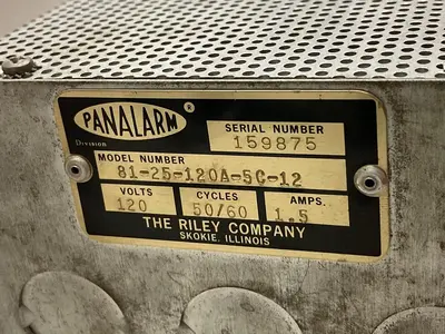 Used PANALARM _UNKNOWN_ Miscellaneous Equipment (Electrical & Power) Ohio US | Surplus Asset Holdings #1242215