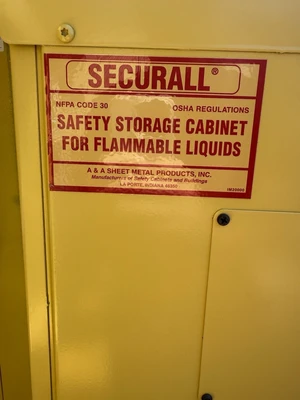 Used Securall Flammable Cabinet Cabinets California US | ANACAPA EQUIPMENT BROKERS, INC #294283