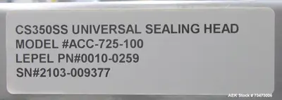 Used LEPEL CS 350SS Cappers Tamper Evident - Induction Sealers Illinois US | Aaron Equipment #1130448