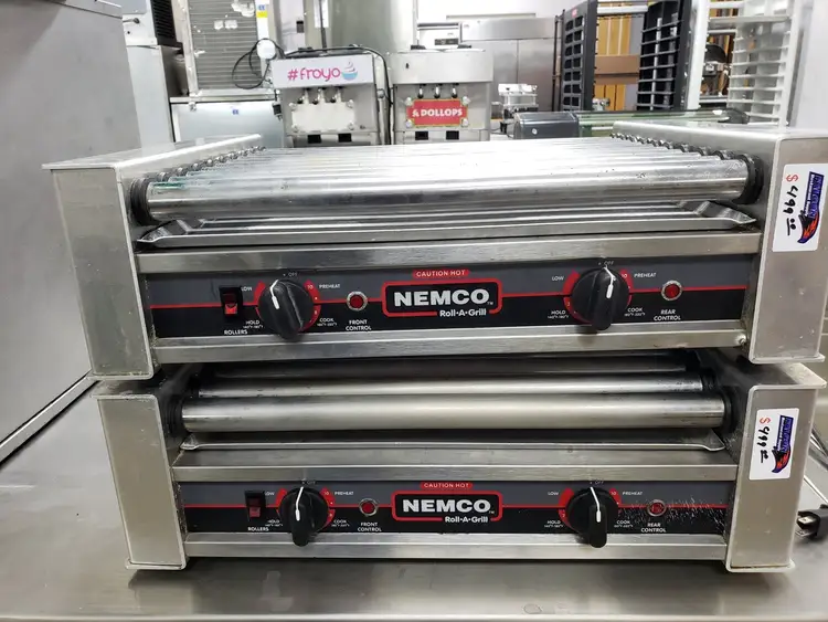 Used Nemco Used Nemco 8027 Hot Dog Roller Grill - 27 Hot Dog Capacity (110V) Grills & Griddles Illinois US | Falcon Restaurant Supply #1376800