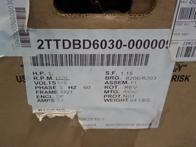 NEW MARATHON MOTORS 182TTDBD6030