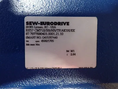 USED SEW EURODRIVE RX57 CM71S/BR/HR/TF/AK1H/KK