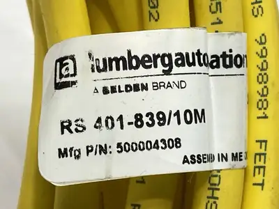 USED LUMBERG POWER CORDSET 7/8" 4-PIN MALE 10M 500004308