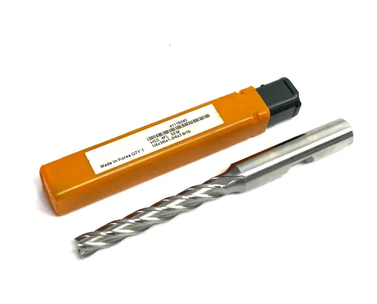 New | in-Stock MAVERICK INDUSTRIAL SALES SQUARE END MILL: 1/4" DIA, 1-3/4" LOC, 4 FLUTE, HIGH SPEED STEEL End Mills | Maverick Industrial Sales #1102410