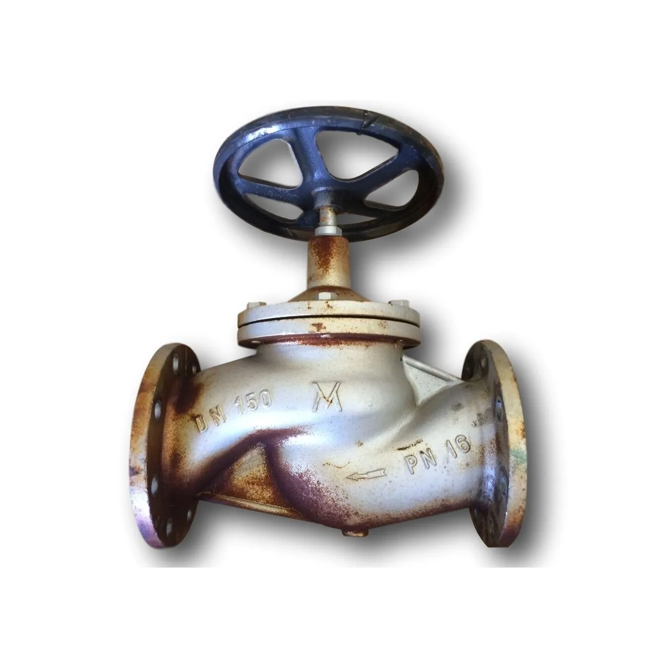 Used 6" manual globe valve for hot oil