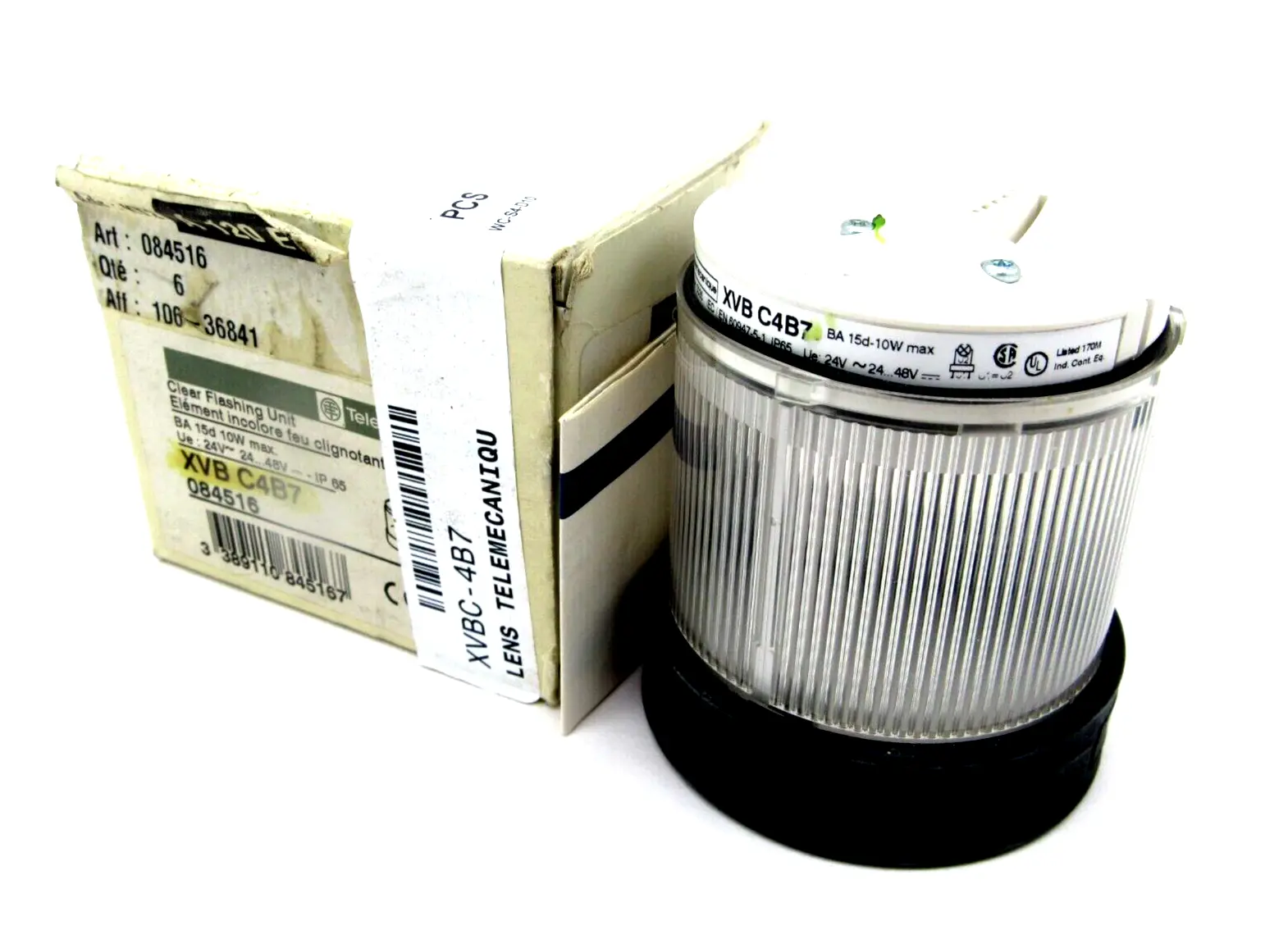 NEW TELEMECANIQUE XVBC-4B7 FLASHING UNIT LENS