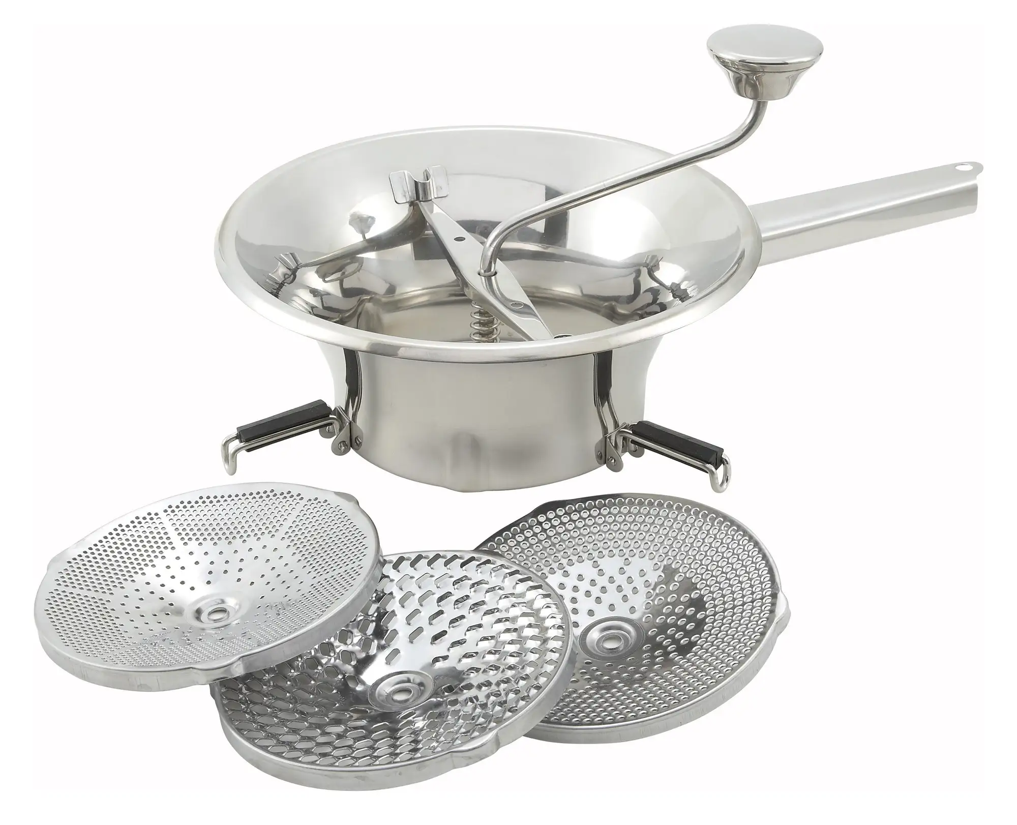 9" Food Mill, 3 Graters, S/S (3 Set)
