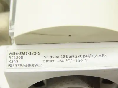 Festo MS6-LFR-1/2-D7-E-U-M-AD1-AS Air Line Filter Shut Off / Regulator Digital