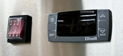 171-0057 82” Stainless Steel Self Contained 3 Door Reach in Cooler