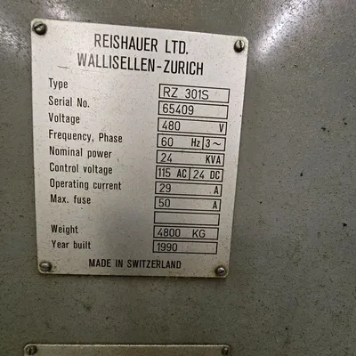 1990 REISHAUER RZ-301S GEAR GRINDERS (CNC) | Piselli Enterprises (6)