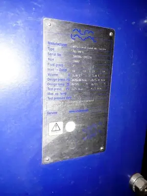 Alfa-Laval CT-6 Centritherm evaporator, 316SS.