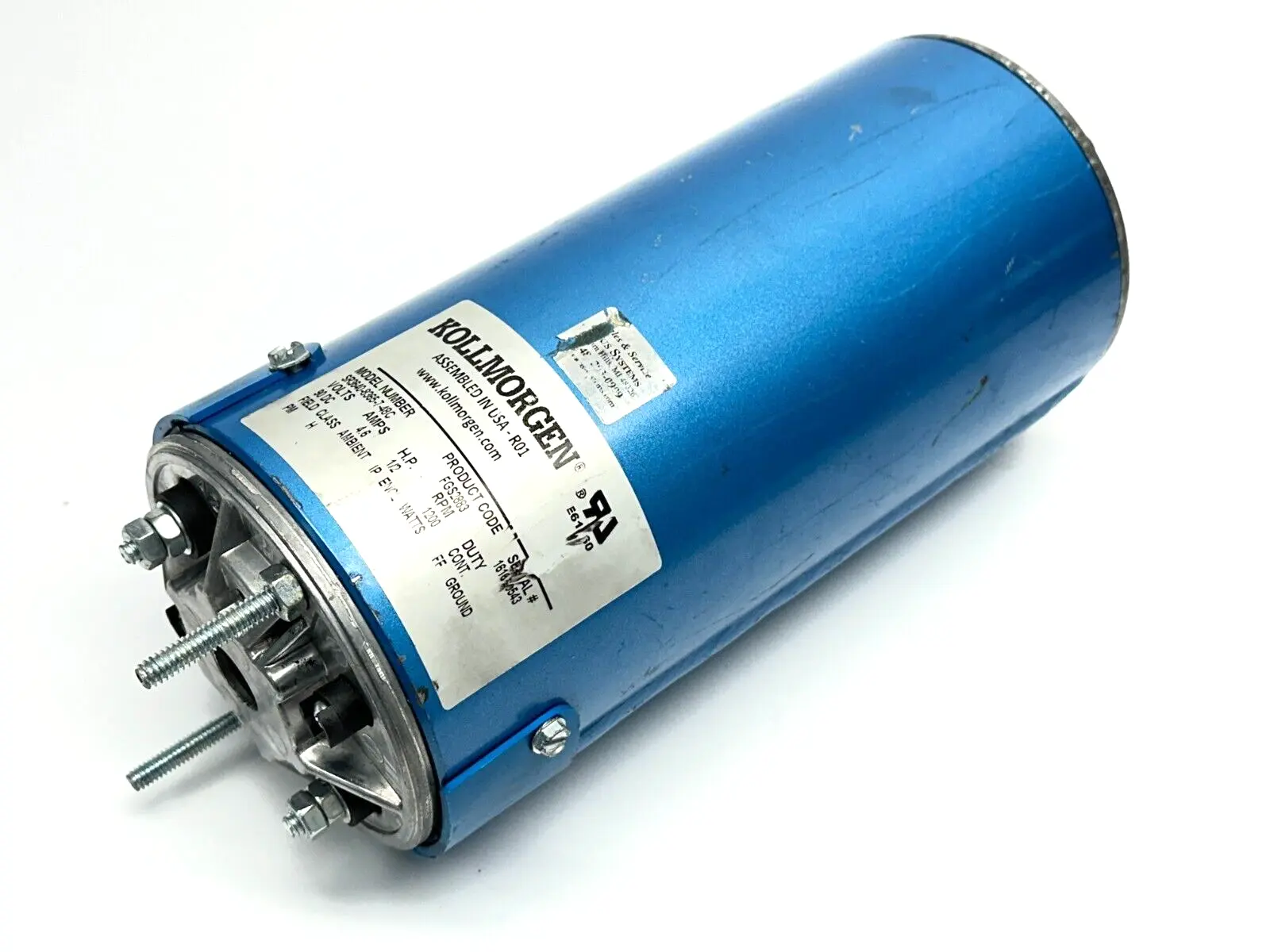 Used Kollmorgen Permanent Magnet DC Motor 1200RPM 1/2HP D.C. Motors Michigan US | Maverick Industrial Sales #1397533