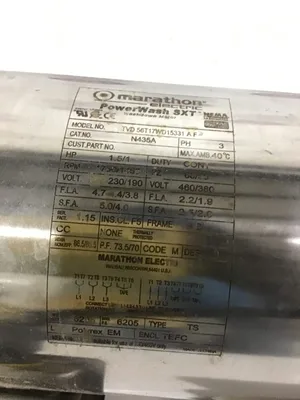 Marathon TVD 56T17WD15331 AF Gear Motor