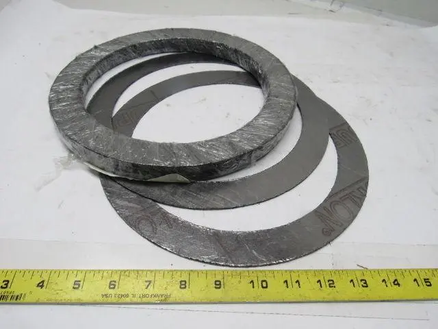 Durlon FGT316/G13S 8" X1/16" 150# Flat Ring ANSI Graphite Gasket Lot Of 12