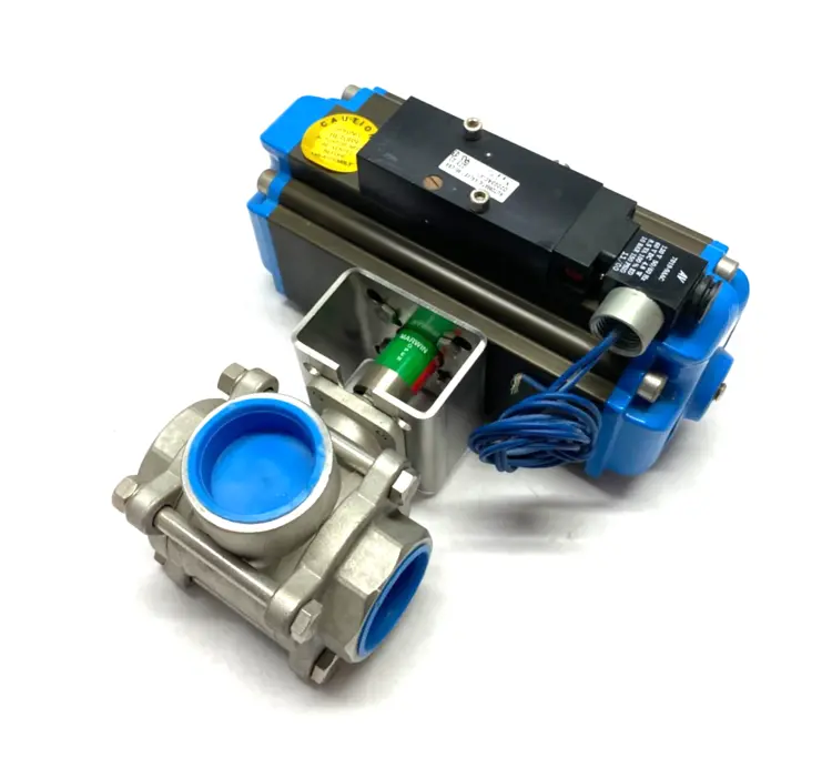 New | in-Stock MARWIN UT SERIES PNEUMATIC BALL VALVE ACTUATOR ASSEMBLY 1-1/2" 3-WAY Linear Actuators | Maverick Industrial Sales #1113086