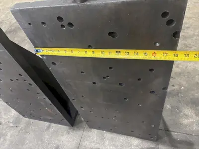 (2) 18" X 18" X 36" X ANGLE PLATES: YOBRO #24037
