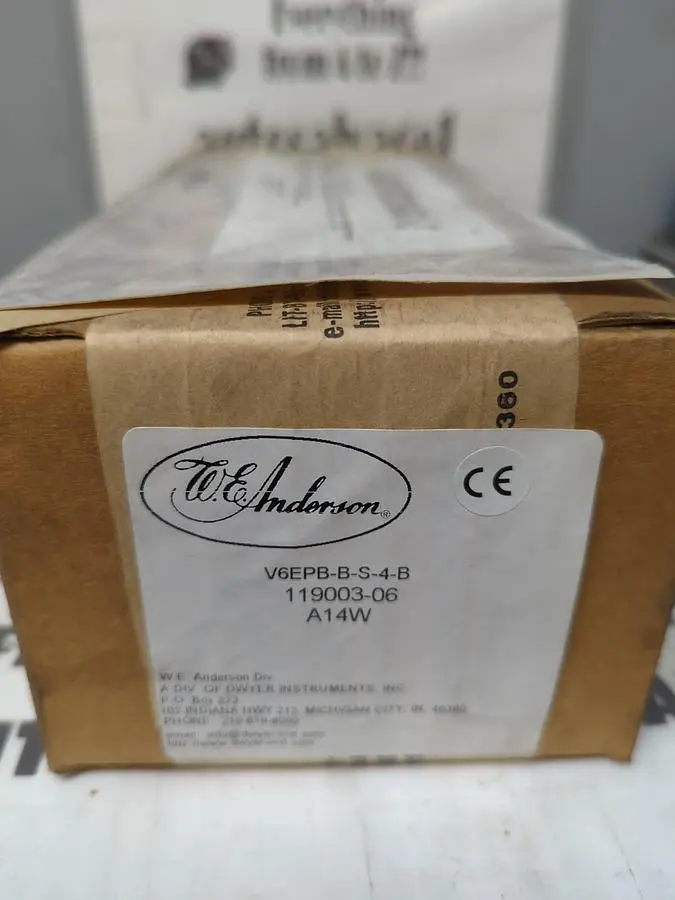 Used ANDERSON V6EPB-BS4B Pressure Switches Ohio US | Surplus Asset Holdings #1247637