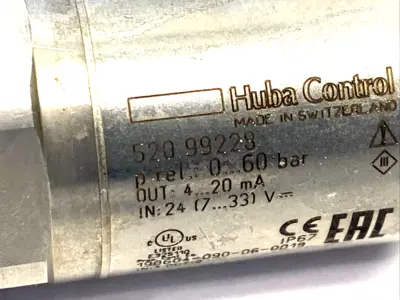 New | in-Stock HUBA CONTROL 60991801 Pressure Transmitters | Maverick Industrial Sales #1100764