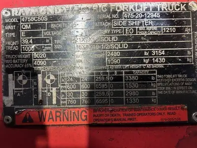 Used 2020 RAYMOND 4750C50S 4-Wheel Sit down Electric Counterbalance Forklifts Illinois US | Somerset Equipment Sales #1546135