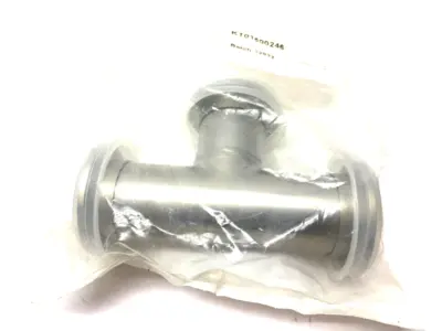 NEW AGILENT STAINLESS STEEL TEE FITTING 2.46" CLEARANCE NW40