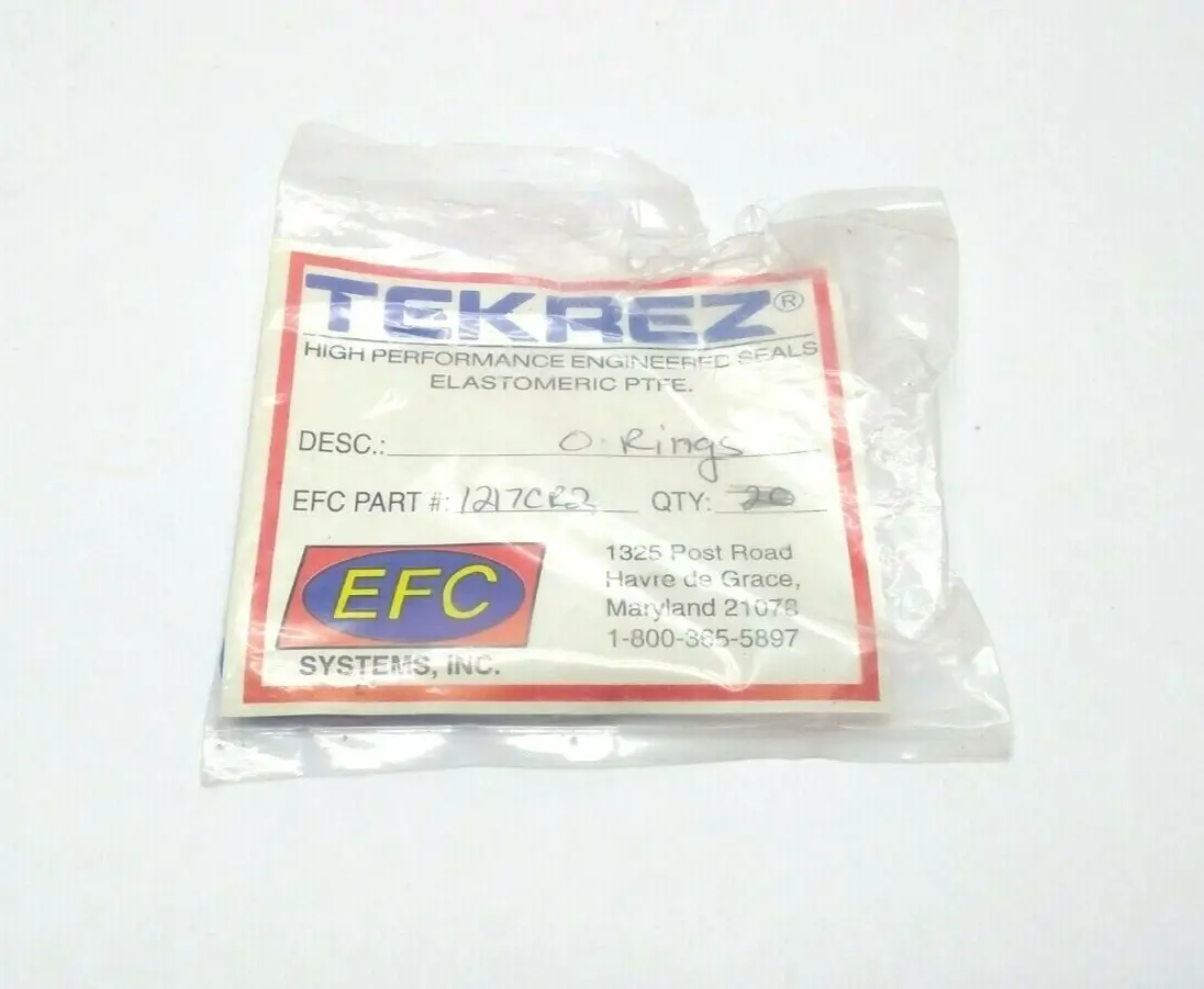 USED TEKREZ O-RINGS HIGH PERFORMANCE ENGINEERED SEALS PKG OF 1