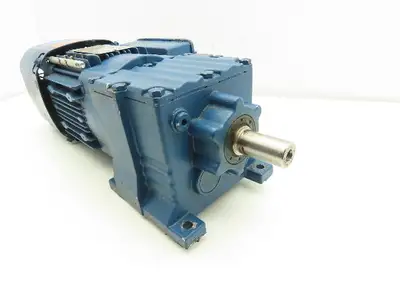 Sew Eurodrive R17 DRS71S4BE05HR Gearmotor w/Brake .33Hp 230/460V 15.8:1 107rpm