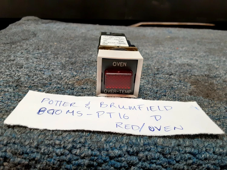 Used ALLEN BRADLEY 800MS-PT16 D Ser D Orange Pushbutton RED OVEN TEMP Relays & Switches Arizona US | ASSET CONVERSION SPECIALISTS, INC. #320392