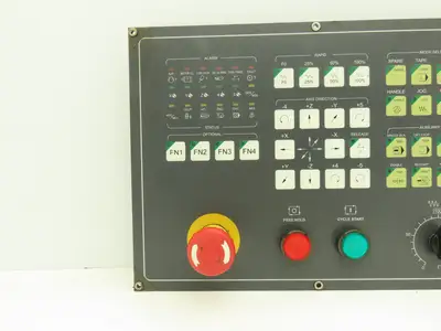 Mitsubishi MHTS-02A Machine Pushbutton Console Axis Spindle Control Panel