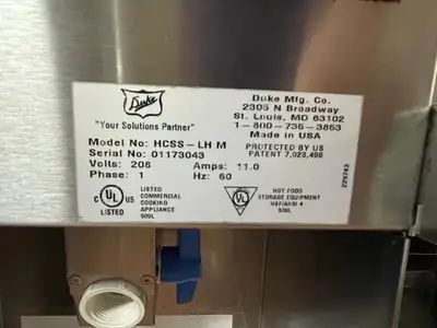 Used Duke Used Duke HCSS-LH Stainless Steel Dry Channel Soup Warmer Heated Holding Station Buffet - 220V Steam Tables (Food) Illinois US | Falcon Restaurant Supply #1375909