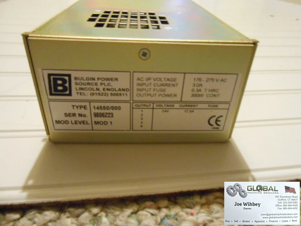 Bulgin Power 14550/000 Mod 1, 176-275V AC, 3.0A, Good Condition