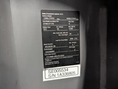 USED CROWN EQUIPMENT CORPORATION RC5535-30