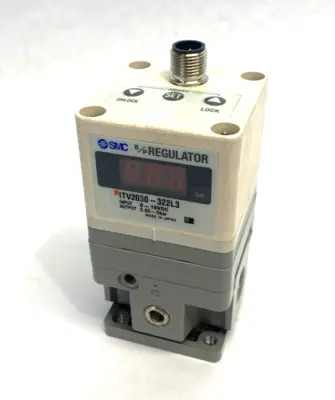 Used SMC Electro-Pneumatic Regulator, 2000 Size, 0~10VDC Input Air Pressure Regulators Michigan US | Maverick Industrial Sales #1394282