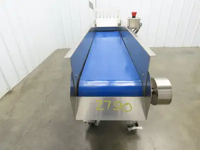 Best Industrial 12"x 57" Stainless Washdown Portable Belt Conveyor 480V 3PH