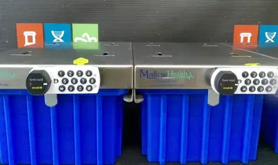 Medicus Health Combi-Cam MiniK 10 Locker Bins (Lot of 3)