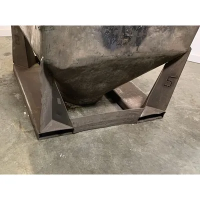 Used 1000 Liter (35 cu. Ft) IBC Matcon Stainless Steel Portable Tote Bin