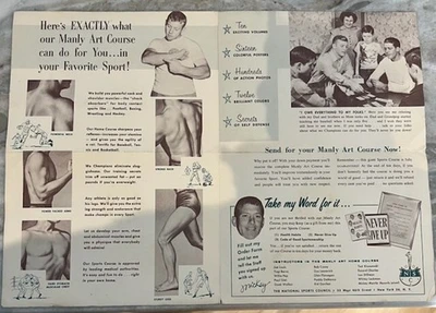 Very Rare Mickey Mantle Baseball Camp Brochure Dated 1954