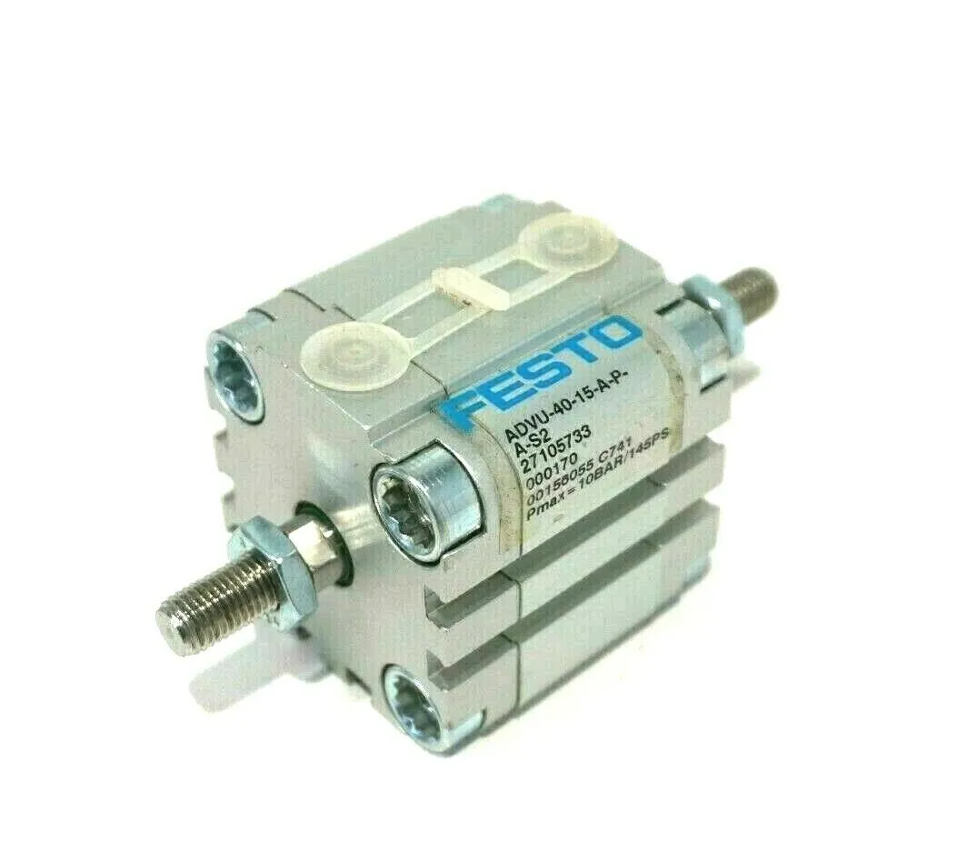 NEW FESTO ADVU-40-15-A-P-A-S2 COMPACT CYLINDER ADVU4015APAS2