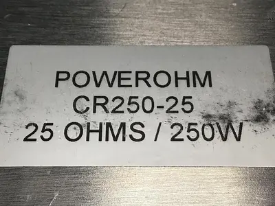 USED POWEROHM RESISTORS CR250-25