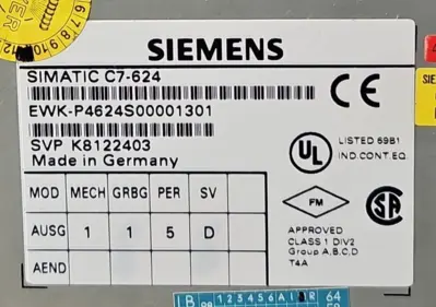 Siemens Simatic C7-624 Interface Panel (BIN331)