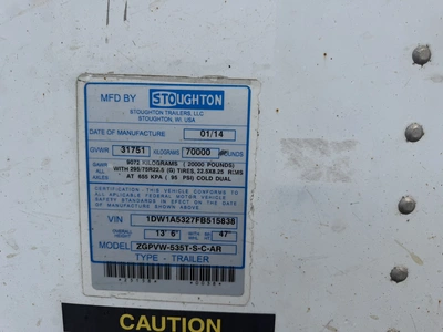 Used 2015 STOUGHTON _UNKNOWN_ Box Trailers Indiana US | Miedema Asset Management Group #1414397