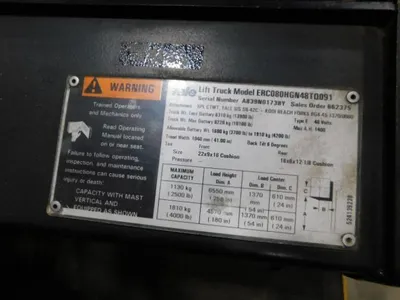 YALE ERCO80HGN48TQ091 Electric fork lift | Ditter Industries Inc. (7)