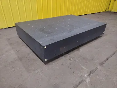 83.5" x 55" x 12.5" BLACK PRECISION GRANITE LAYOUT TABLE SURFACE PLATE: STOCK 19367
