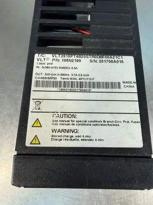 Danfoss Vlt 2900 195N2190 VLT2915PT4B20STR0DBF00A21C1 1.5kW 2HP (3.3.4)