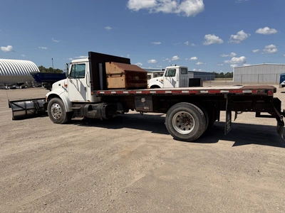 Used 1999 INTERNATIONAL 4700 4X2 WITH 10' SNOW DOGG PLOW Flatbed Trucks Michigan US | Miedema Asset Management Group #1410944