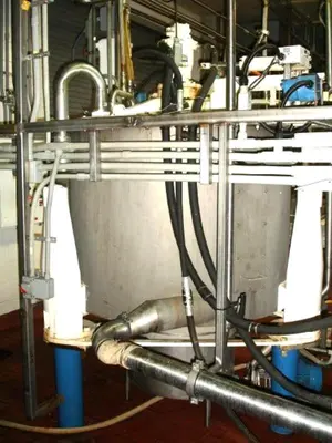 Ketema Mark III 48 x 30 perforate basket centrifuge, 316L SS.