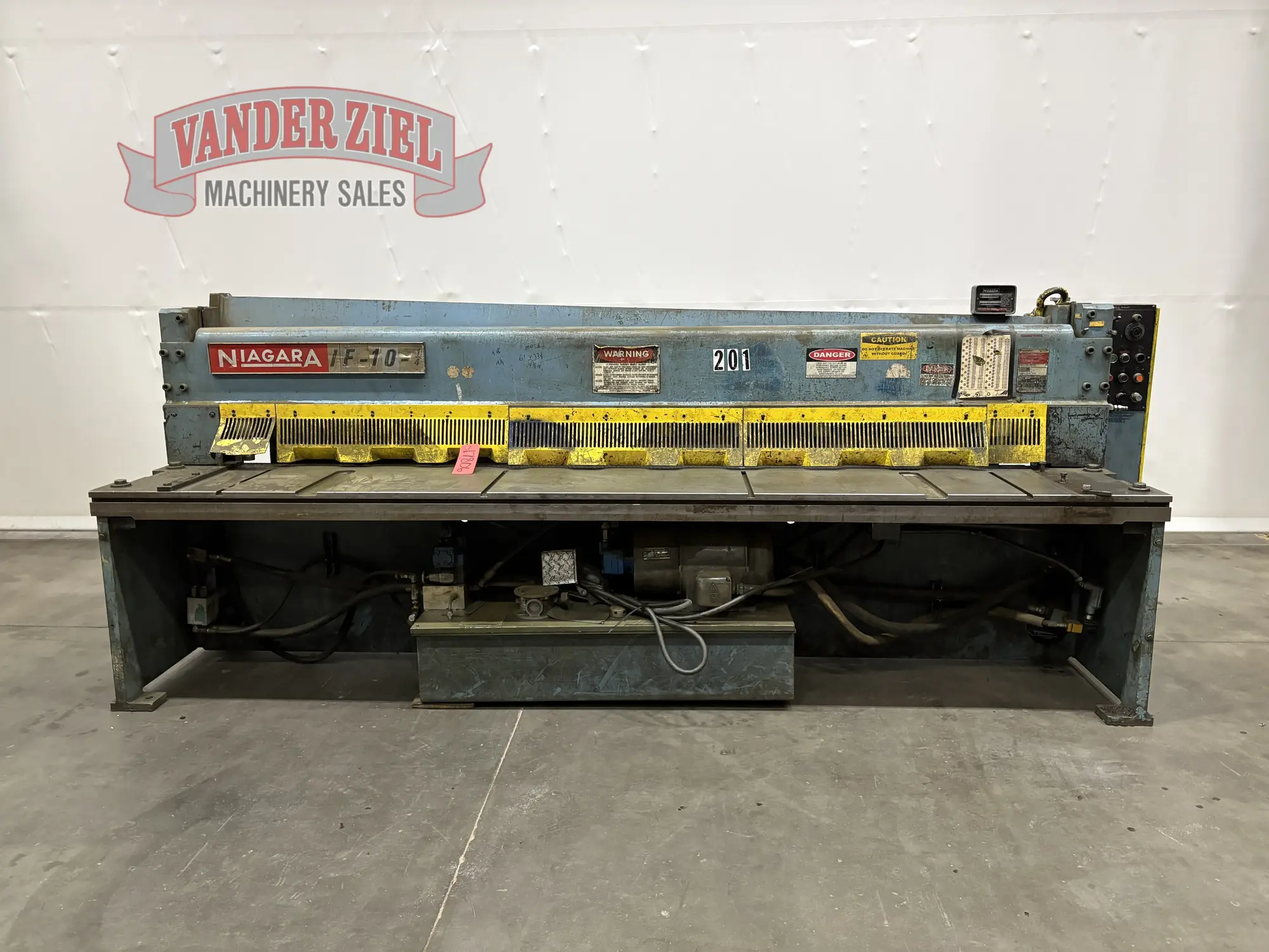 Used NIAGARA IF-10-1/4 Power Squaring Shears (Inch) Michigan US | Vander Ziel Machinery Sales #480522