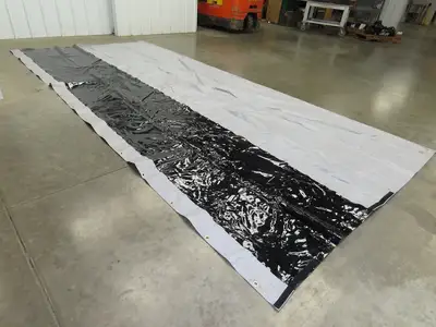 Singer Safety 82"x 15' Vinyl Welding Curtain Weld Vision Tinted Strip