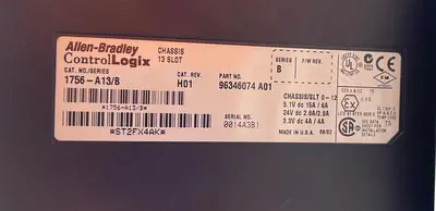 Used ALLEN-BRADLEY ALLEN-BRADLEY 1756-PA72 SER C, 1756-A13 SER B Power Supplies | ND Industrial Surplus #1214120