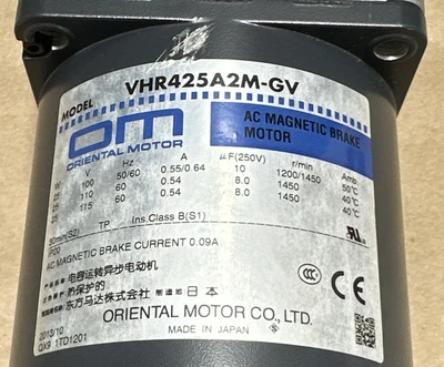 NEW Oriental Motor VHR425A2M-GV
