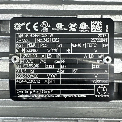 USED NORD SK 372.1Z VL-90SP/4 CUS TW